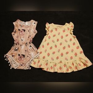Adorable Baby Girl Romper and Dress Set